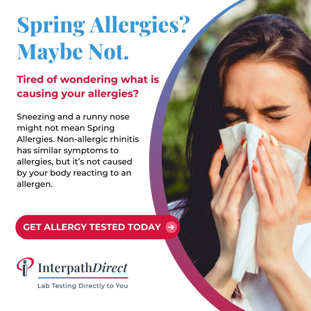 Spring Allergies? Sneezing and a runny nose might not mean Spring Allergies. Non-allergic rhinitis has similar symptoms to allergies, but it’s not caused by your body reacting to an allergen.